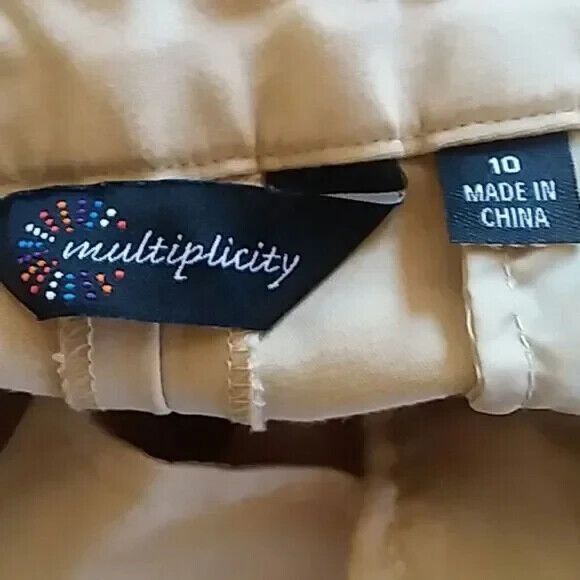 multiplicity women's size 10 Capri pants beige - Picture 10 of 11